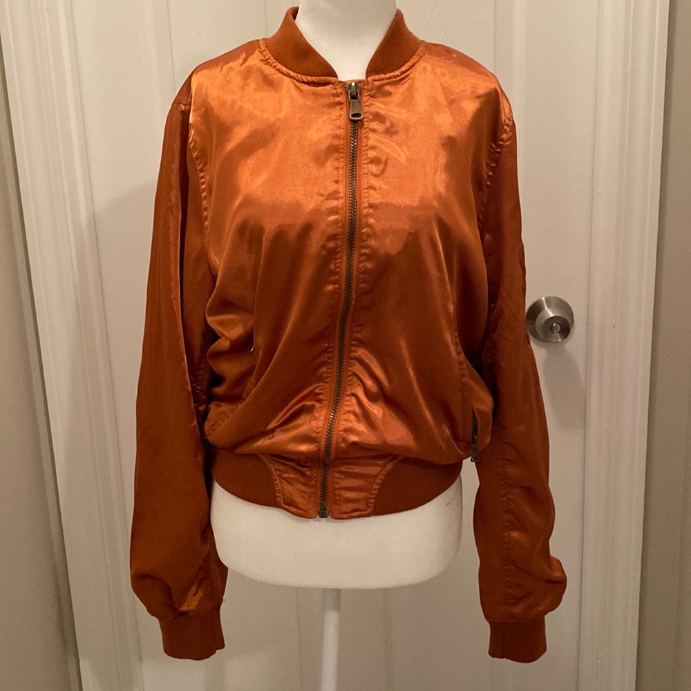Cotton Candy LA Copper Bomber Jacket Size S